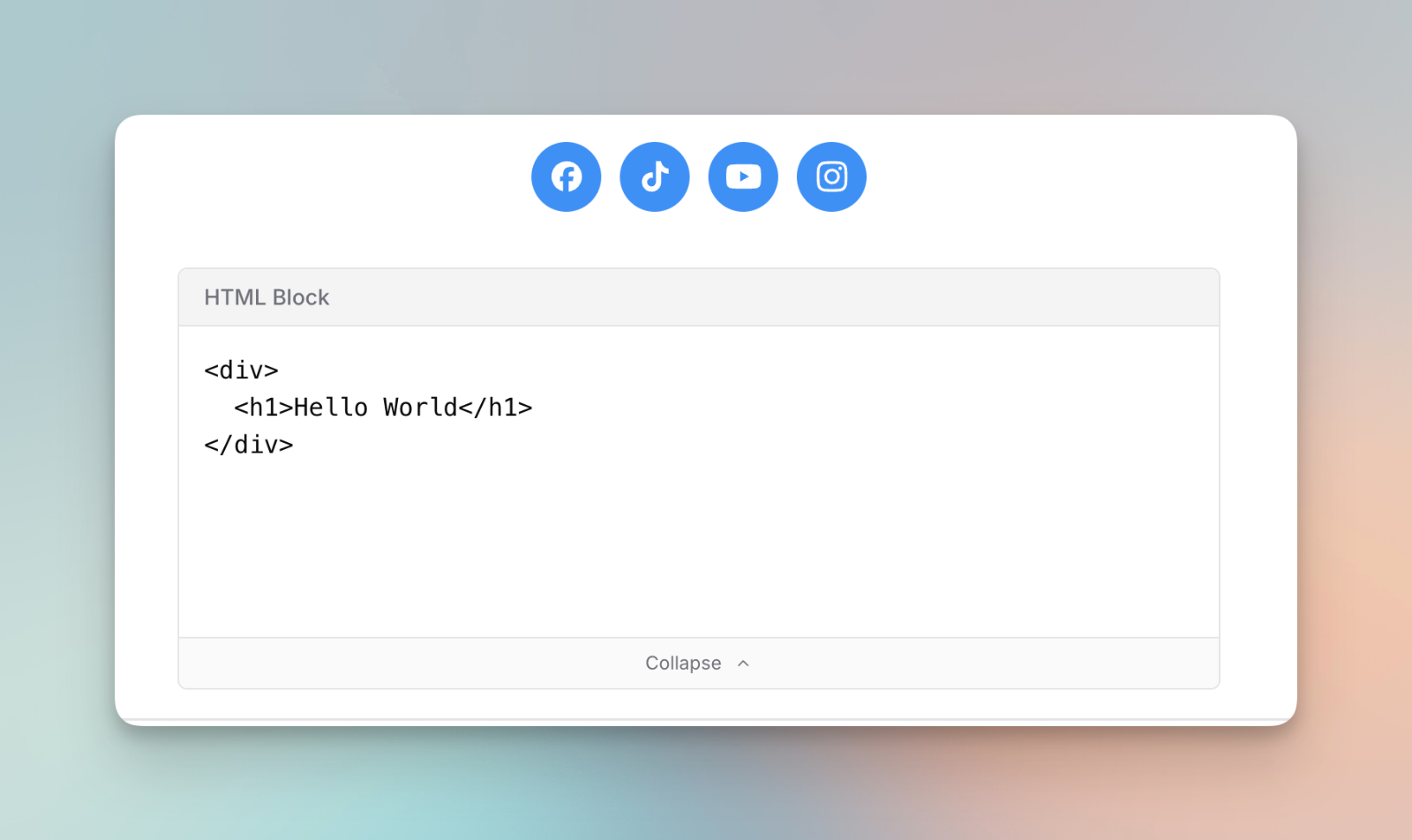 The new HTML and Icons blocks in the email editor